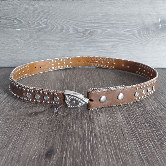Nocona Bling Rhinestone Embellished Belt Size 26 - Picture 1 of 8